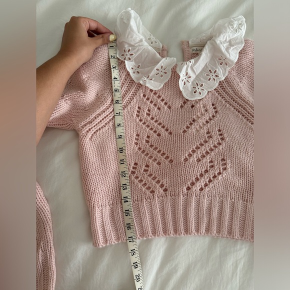 For Love & Lemons Stacy Cropped Sweater size L - Picture 12 of 12